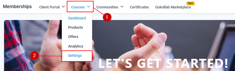 Membership Settings – figure 1