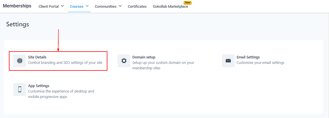 Membership Settings – figure 2