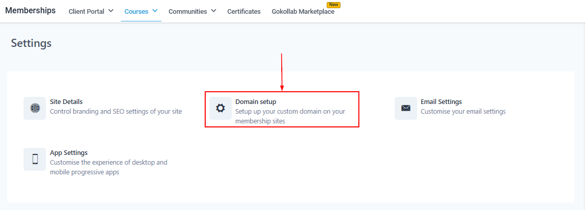 Membership Settings – figure 6