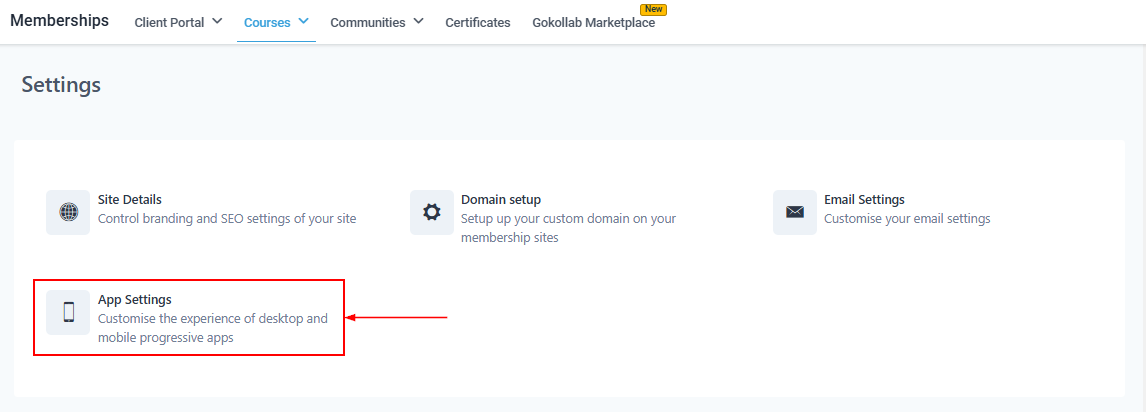 Membership Settings – figure 10