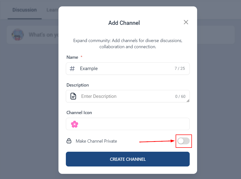 Private Channels in Communities – figure 2
