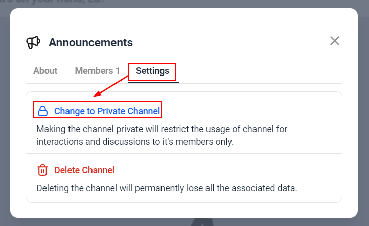 Private Channels in Communities – figure 4
