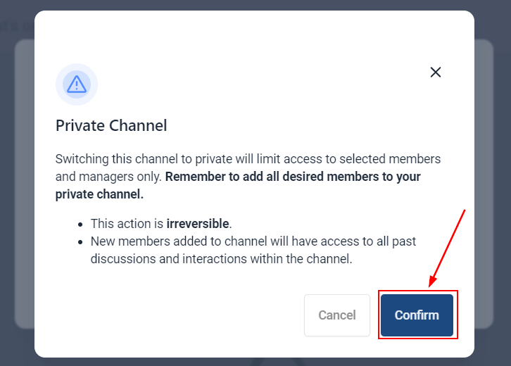 Private Channels in Communities – figure 5