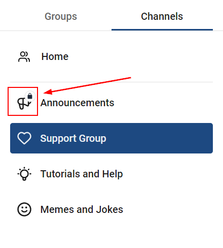 Private Channels in Communities – figure 6