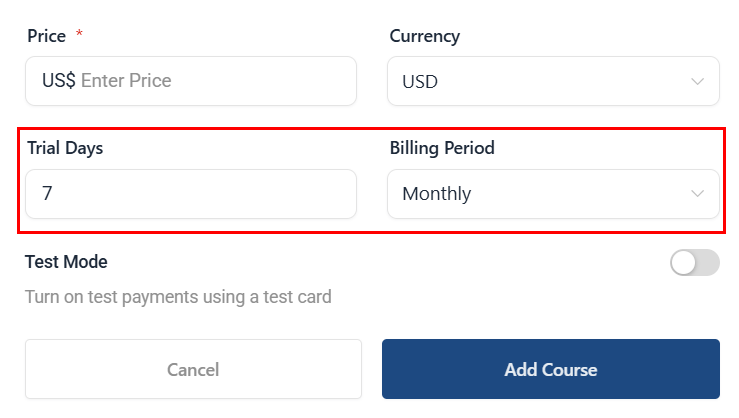 Setting up Paid Courses in Communities – figure 7