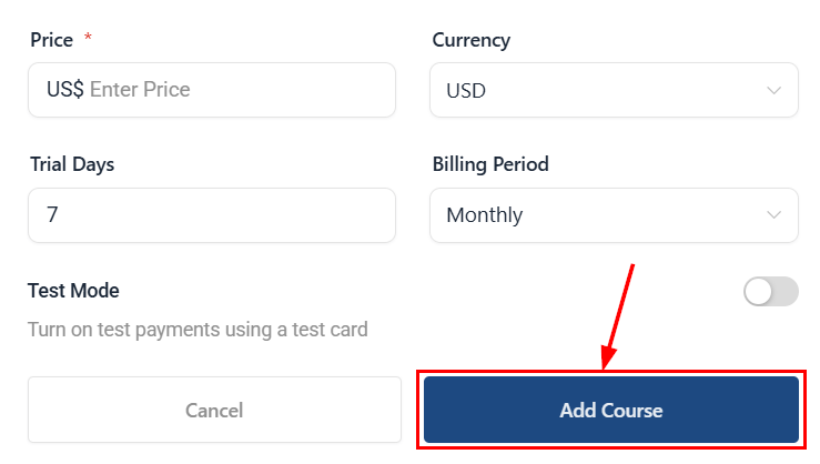 Setting up Paid Courses in Communities – figure 8