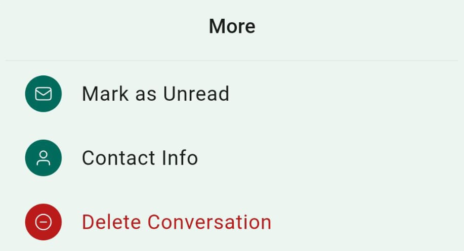 Conversations in the Mobile App – figure 9