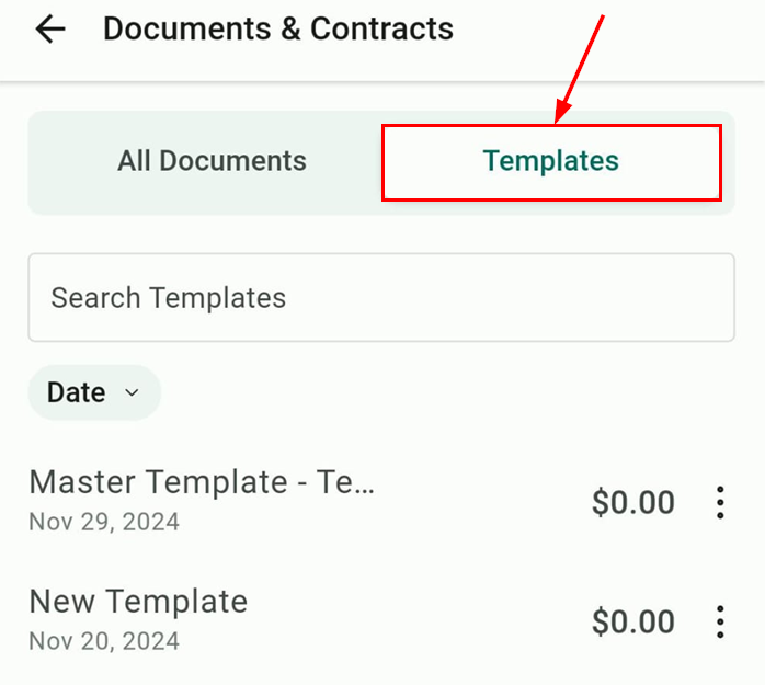 Documents & Contracts on the Mobile App – figure 4