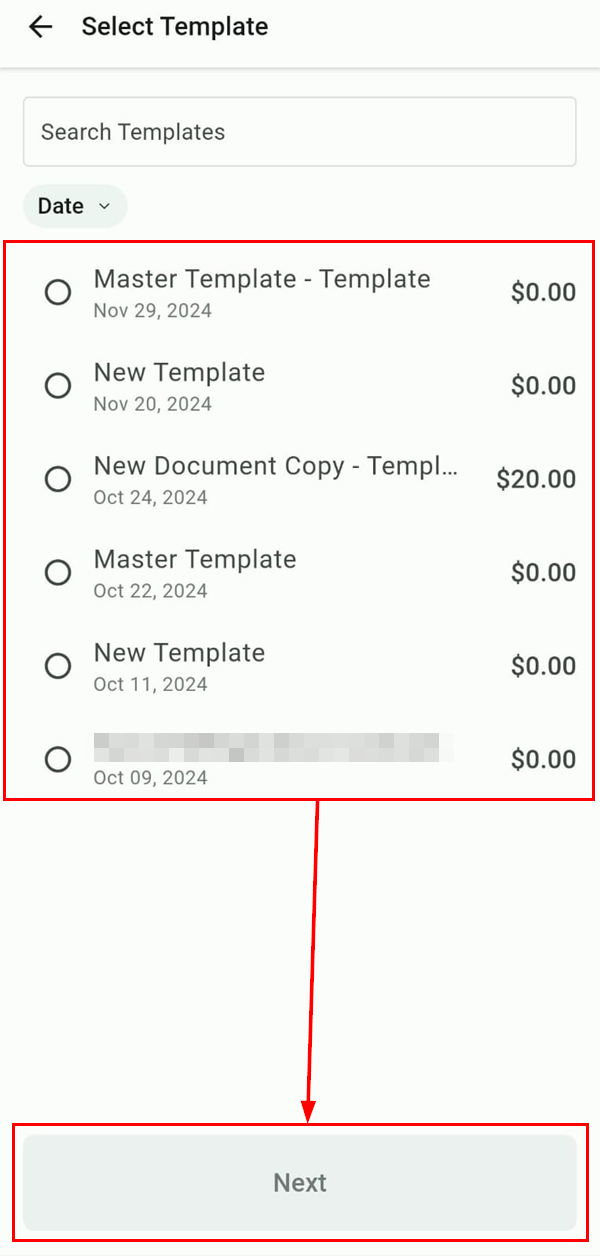 Documents & Contracts on the Mobile App – figure 6