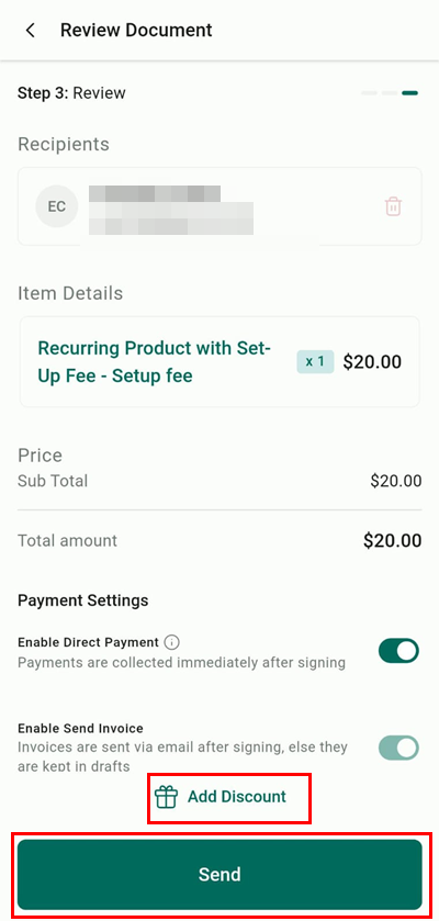 Documents & Contracts on the Mobile App – figure 9