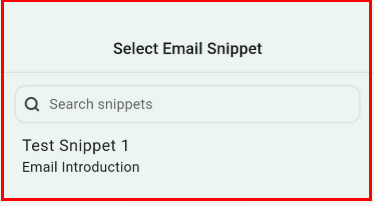 Edit Email Snippets in the Mobile App – figure 5