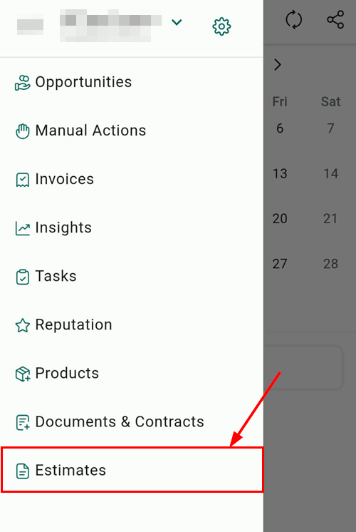 Estimates on the Mobile App – figure 2
