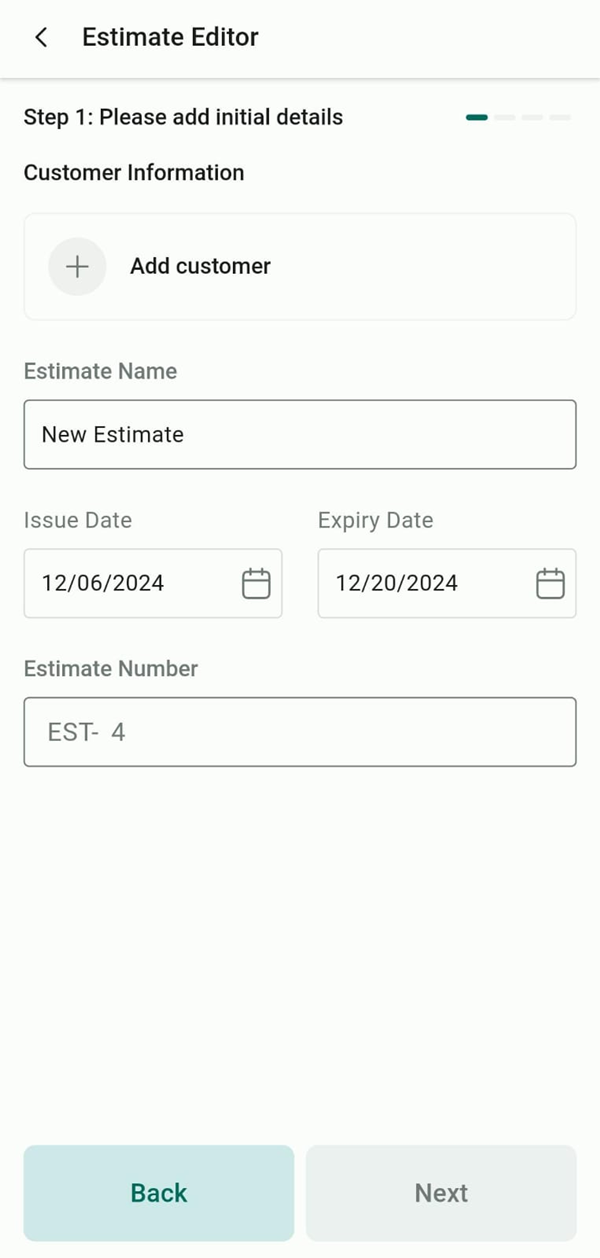 Estimates on the Mobile App – figure 9