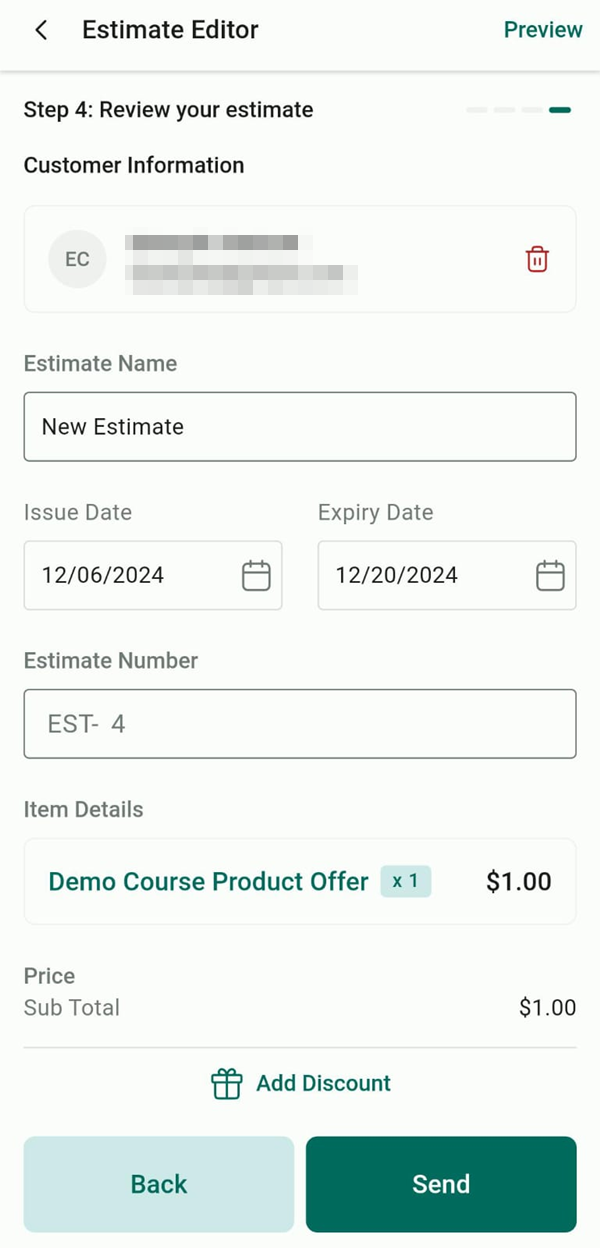 Estimates on the Mobile App – figure 12