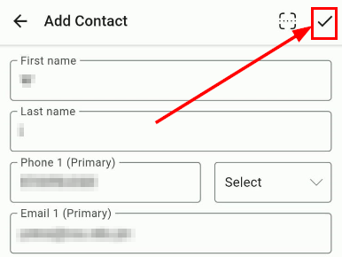 How to Use Business Card Scanner in the Mobile App – figure 7