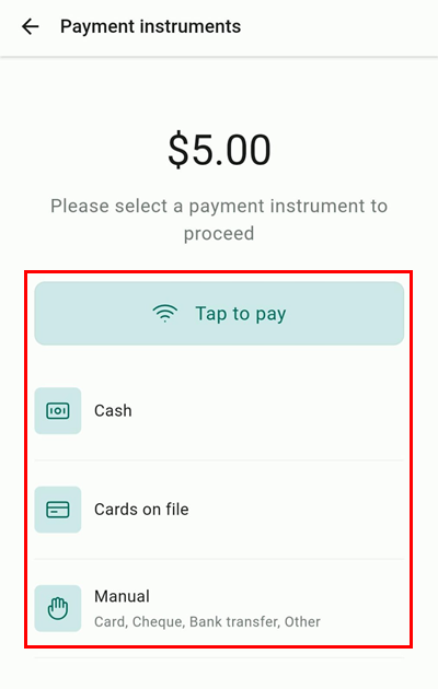 Record Payments for Invoices on the Mobile App – figure 4