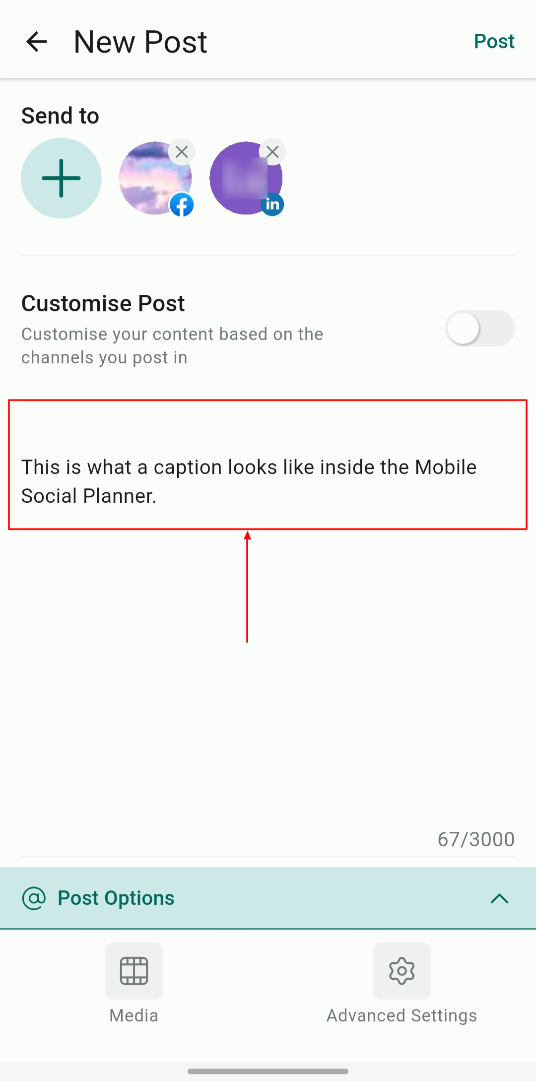 Social Planner on the Mobile App – figure 7
