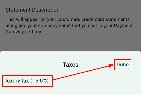 Taxes & Discounts for Sales on the Mobile App – figure 4