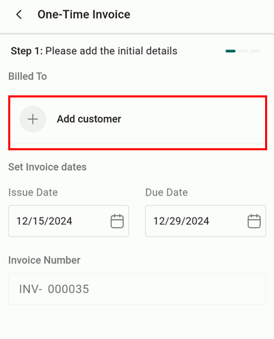 View Invoices & Receipts on the Mobile App – figure 7