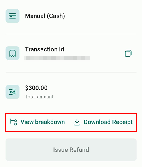 View Invoices & Receipts on the Mobile App – figure 12