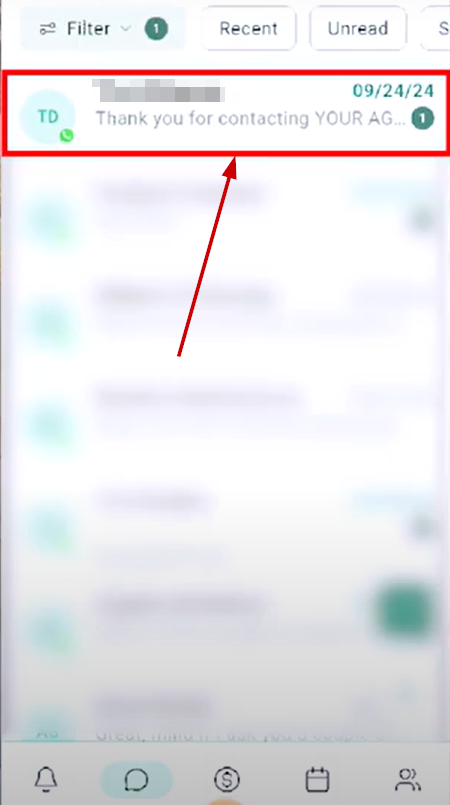 WhatsApp Voice Notes on the Mobile App – figure 1