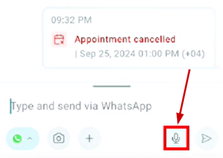 WhatsApp Voice Notes on the Mobile App – figure 2