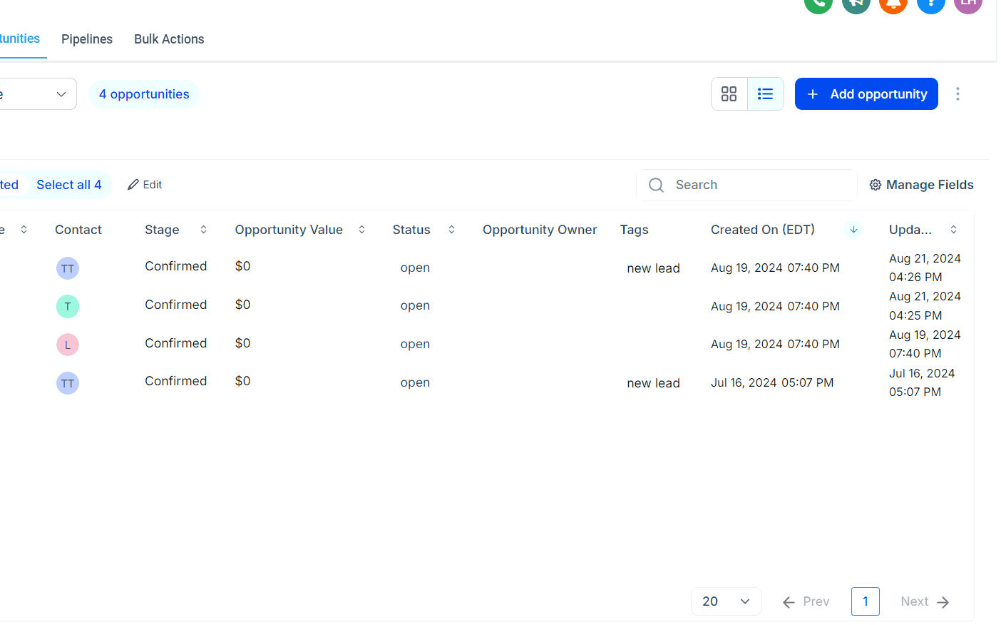 How to Bulk Edit Opportunities – figure 3