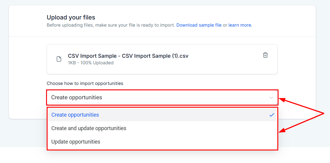 How to Import Opportunities – figure 4