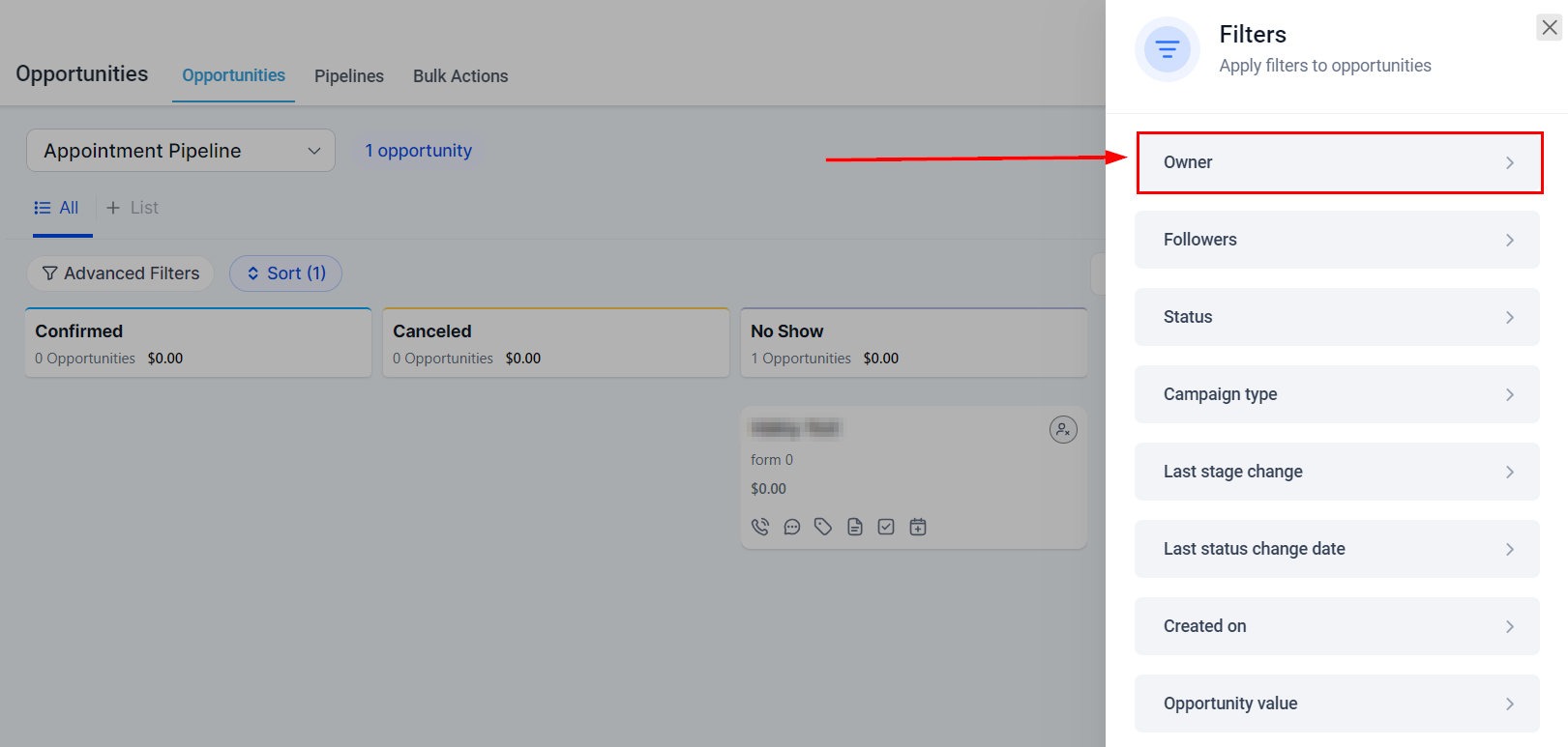 How To SortFilter Opportunities – figure 4