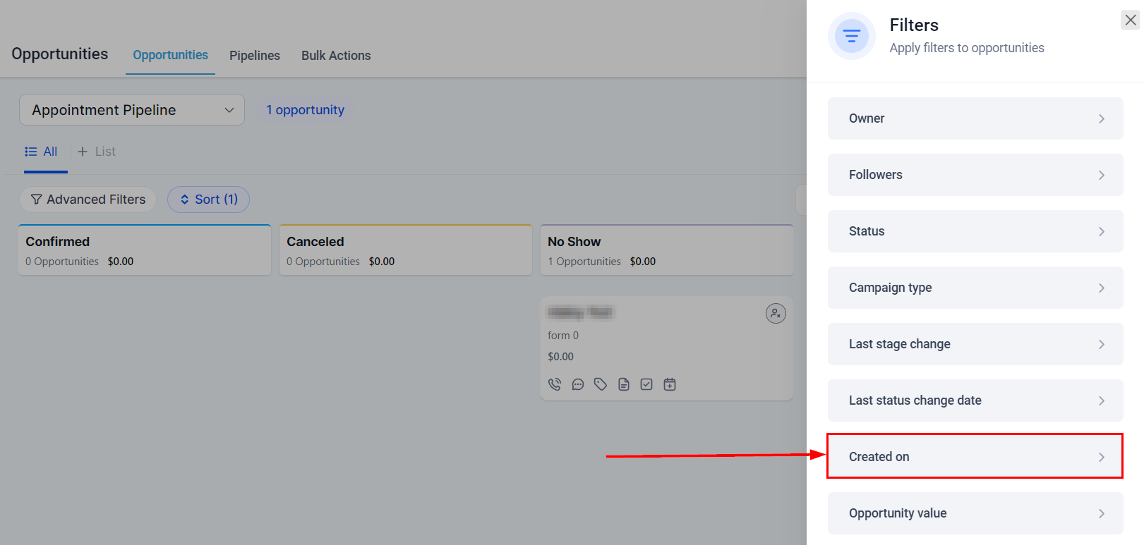 How To SortFilter Opportunities – figure 9
