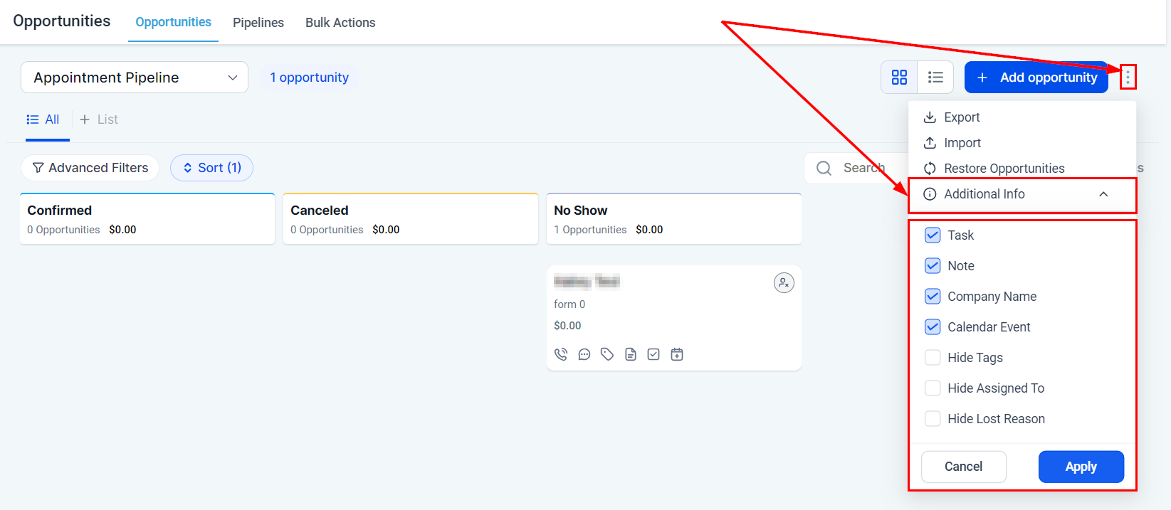 How To SortFilter Opportunities – figure 15