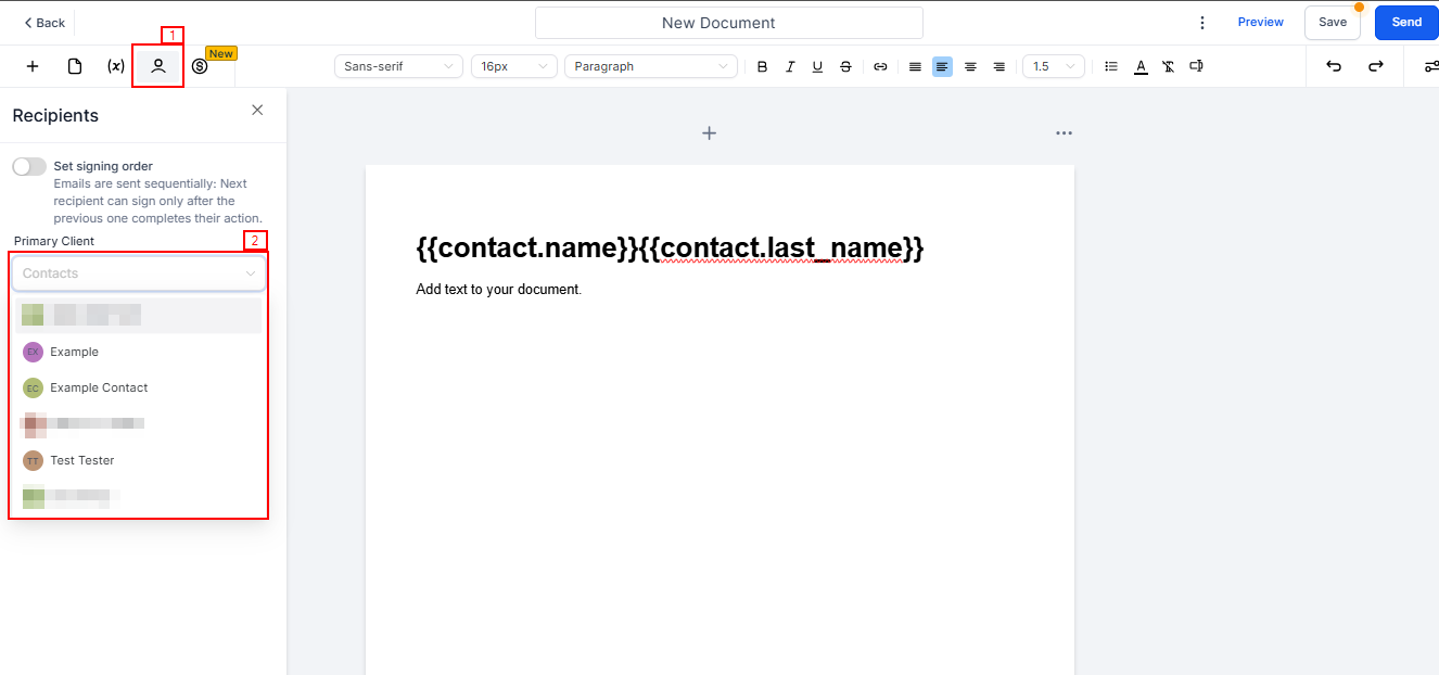 Adding Custom Fields For Documents and Contracts Signing – figure 3
