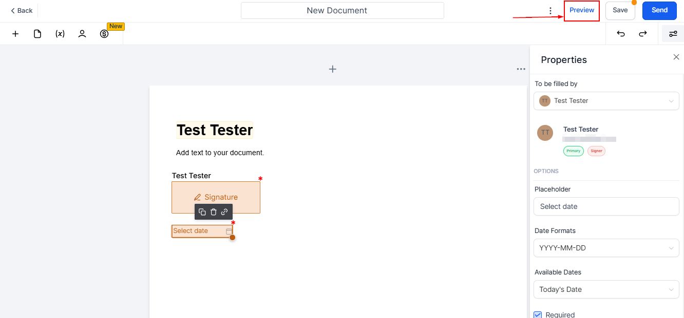Adding Custom Fields For Documents and Contracts Signing – figure 5