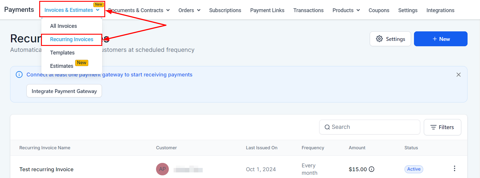 Auto-Payment for Invoices – figure 1