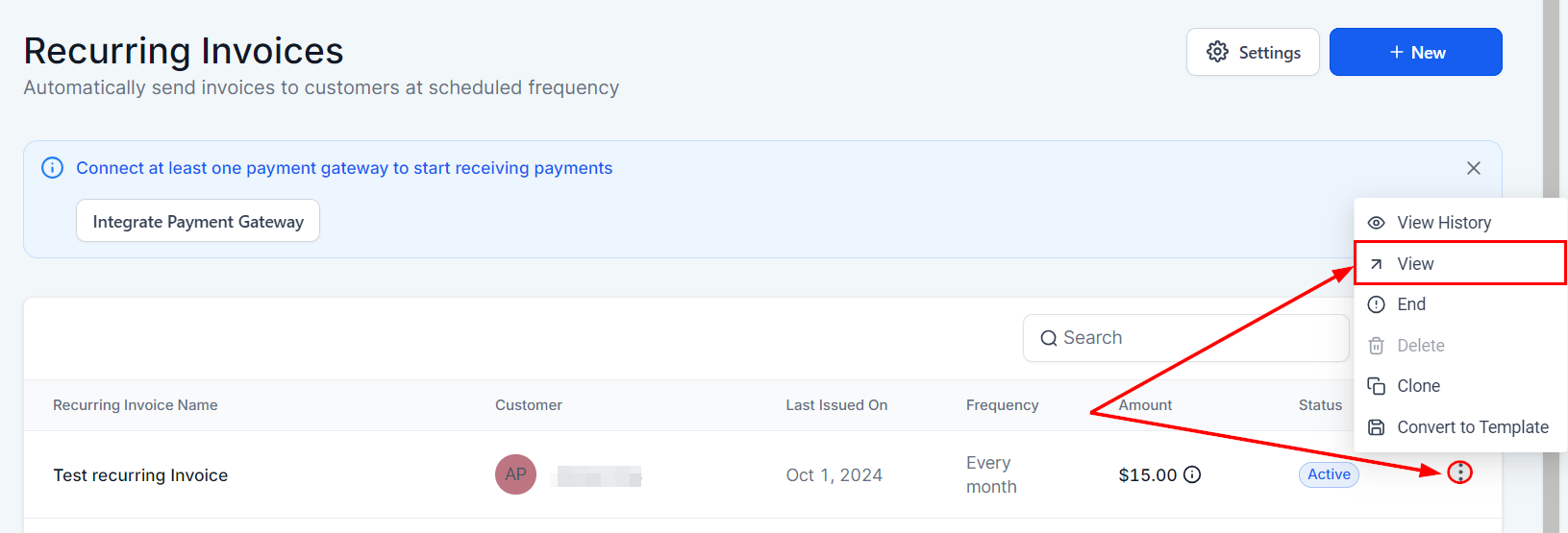 Auto-Payment for Invoices – figure 2