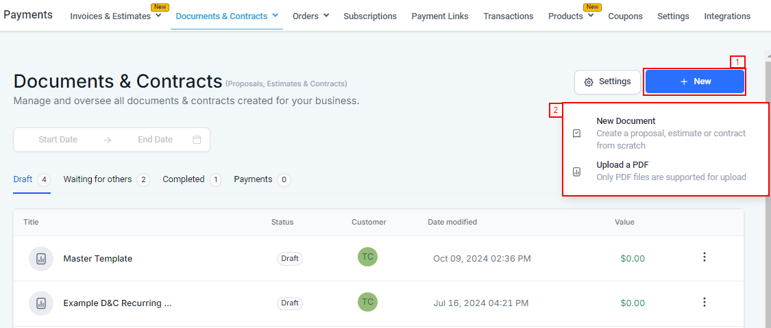 Automatic Invoice Creation – figure 2
