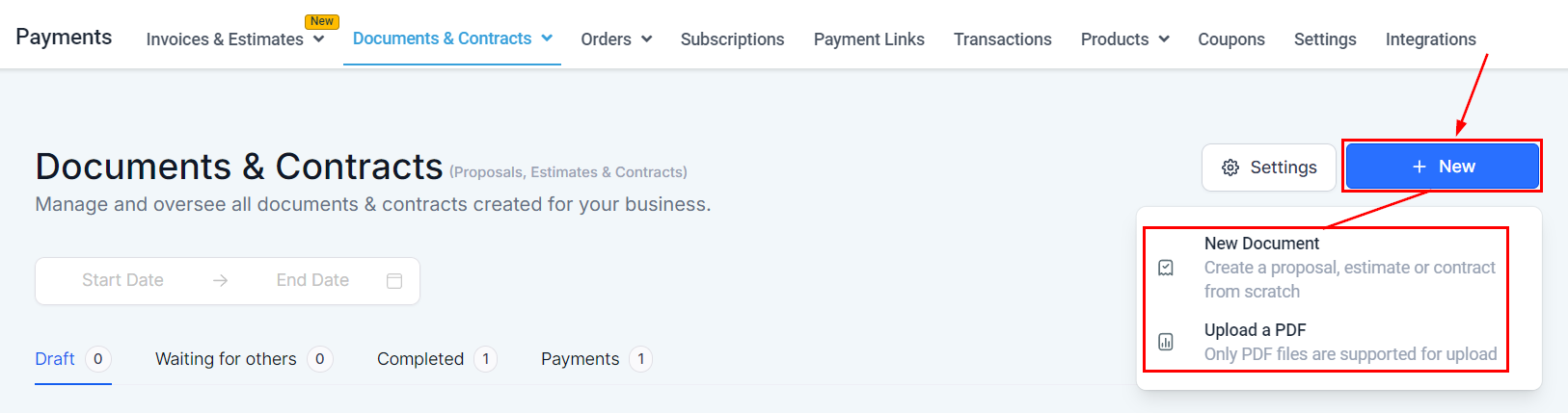 Collect Payment Directly After Document Signing – figure 6