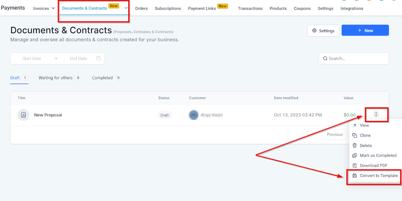 Create proposal templates and send proposals automatically inside a workflow – figure 2