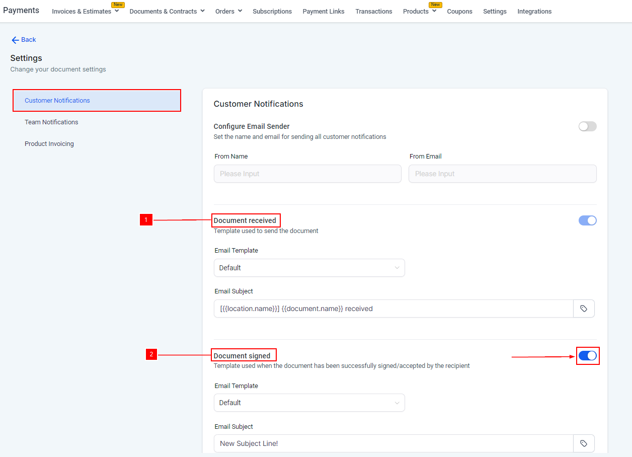 Customize Your Subject Line for Documents & Contracts – figure 2