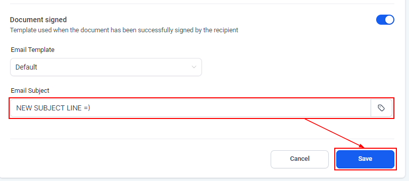 Customize Your Subject Line for Documents & Contracts – figure 4