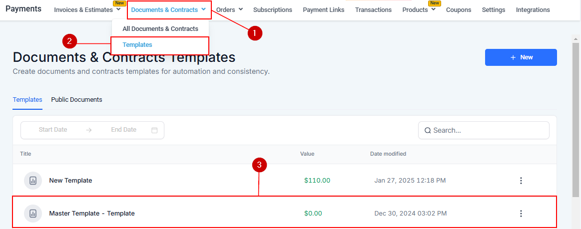 Documents & Contracts Builder – figure 1