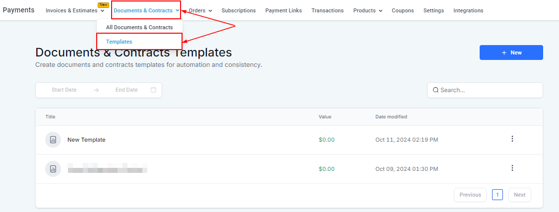 Documents & Contracts Templates – figure 1