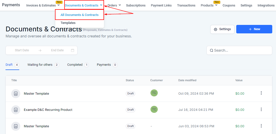 Documents & Contracts – figure 1