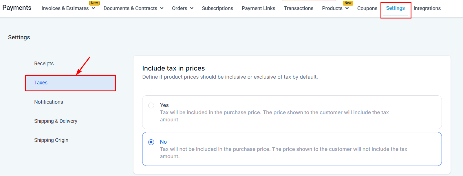 How to Add Taxes to Invoices – figure 1