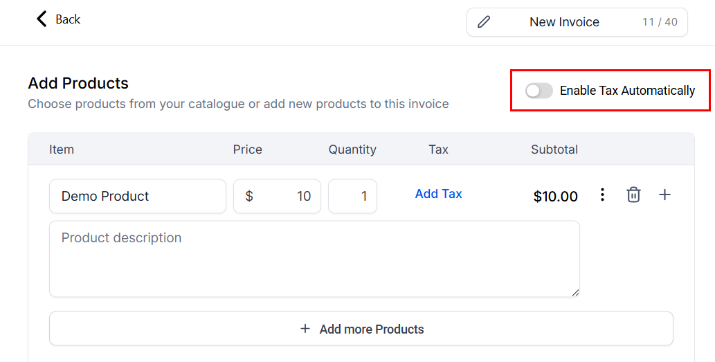 How to Add Taxes to Invoices – figure 7