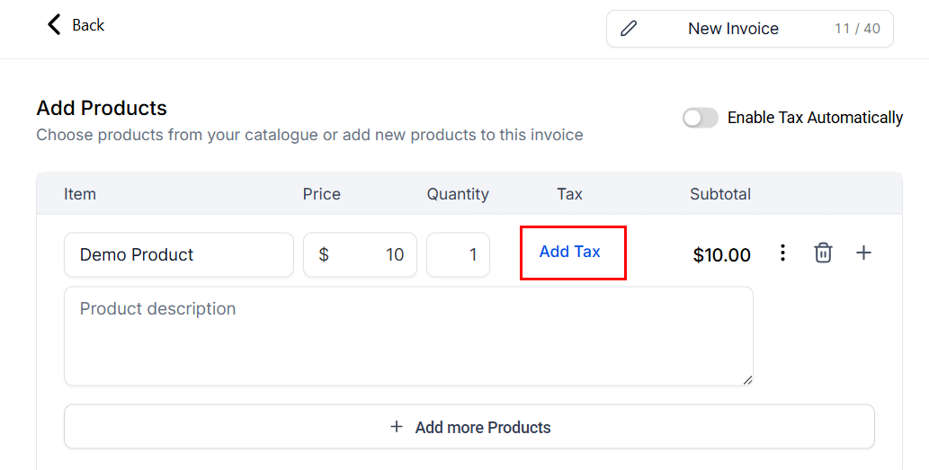 How to Add Taxes to Invoices – figure 8
