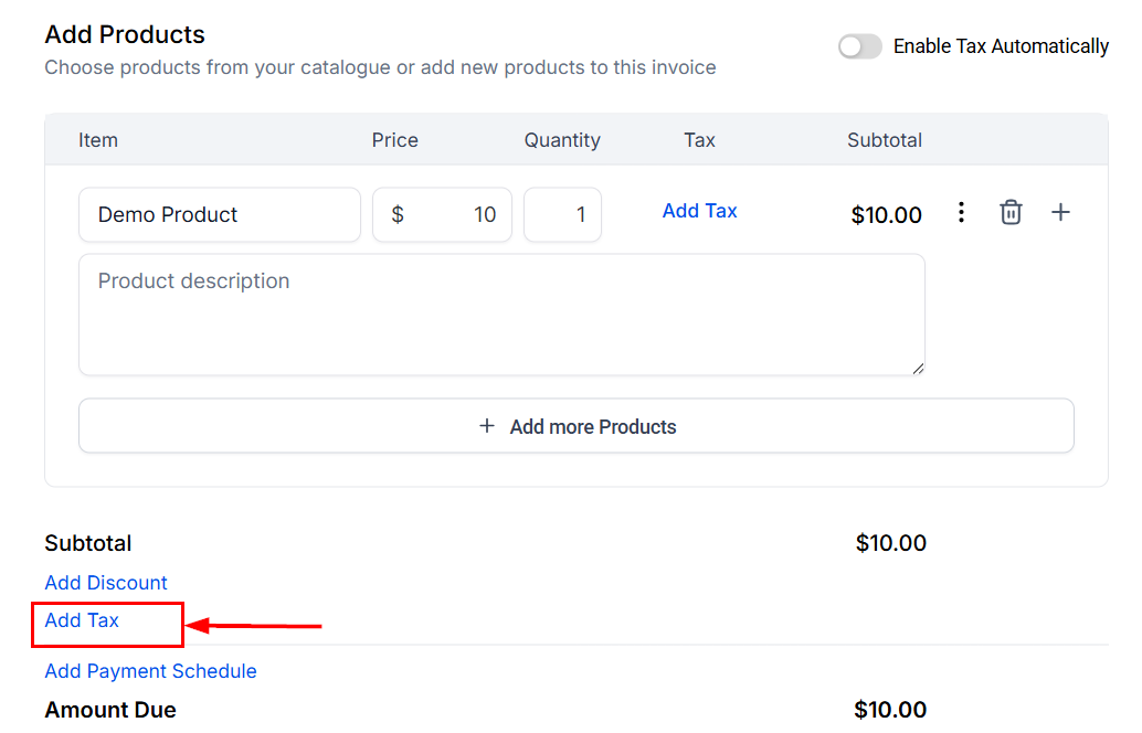 How to Add Taxes to Invoices – figure 10