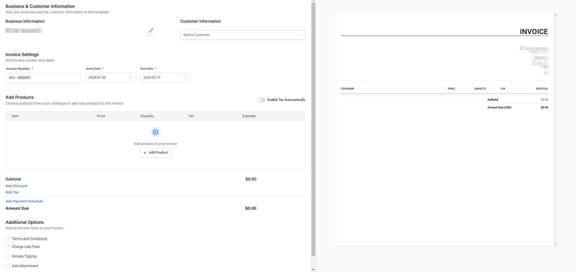 How To Create A New Invoice – figure 2