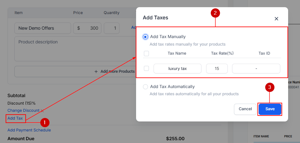 How To Create A New Invoice – figure 33