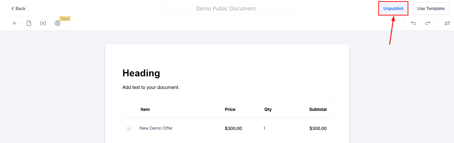 How to Create a Public Document – figure 10